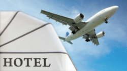 Plane and hotel